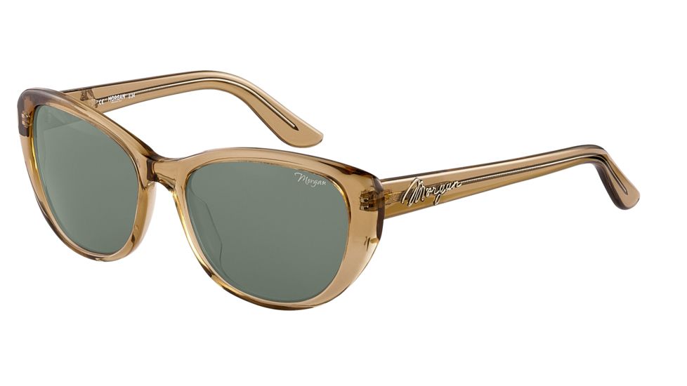 Morgan 207148 Single Vision Prescription Sunglasses - Brown Frame and Grey Green Lens 207148-6251SV