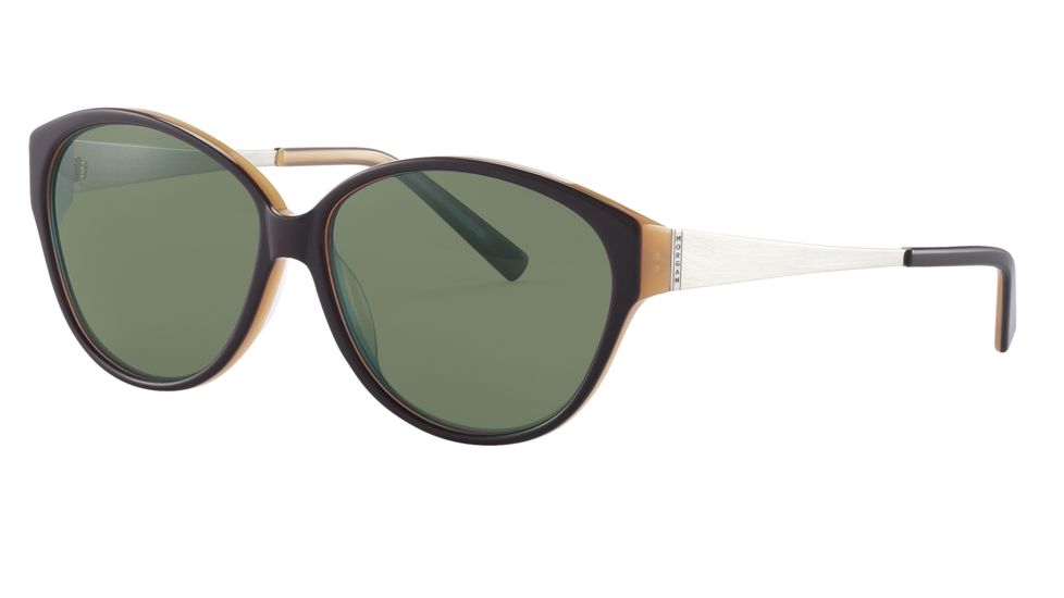 Morgan No. 207204 Sunglasses - Brown Frame and Grey Green Lens 207204-6151