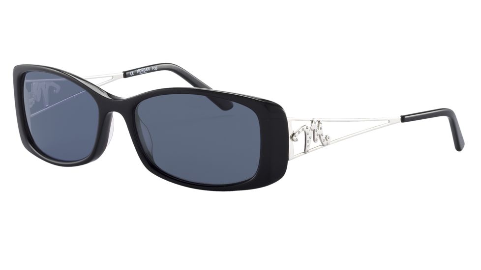 Morgan No. 207205 Sunglasses - Black Frame and Grey Green Lens 207205-8840