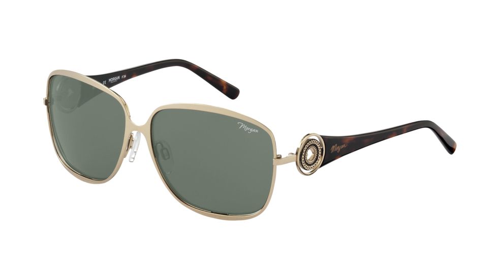Morgan 207338 Progressive Prescription Sunglasses - Gold Frame and Grey Green Lens 207338-600PR