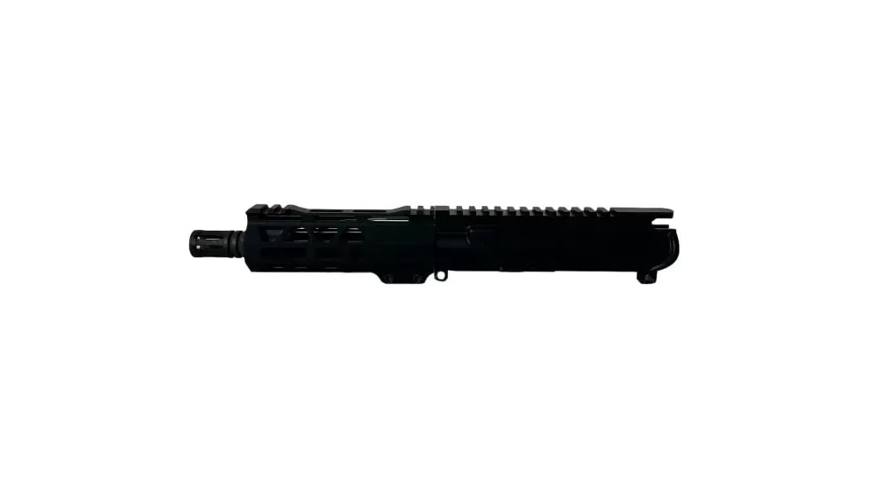 Moriarti AR-15 .300 AAC Blackout, 6 inch Upper Receiver, Medium, Pistol Length, 1-7 Twist, 5/8x24, A2 Flash Hider, Nitride, Black, MAR-300-6-A2