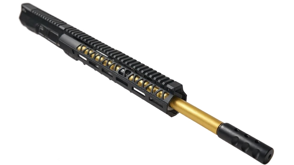Moriarti AR-15 5.56/.223 16in Carbine Upper Assembly, Black, 25.25in, MAR-16-556-GOLD-TRI