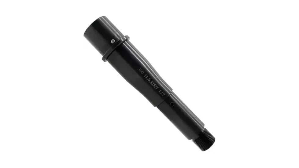 Moriarti AR-15 .300 AAC Blackout Threaded Barrel, 5 inch, Medium, Pistol Length, 1-7 Twist, 5/8x24, Nitride, Black, MAR-300-5-BRL