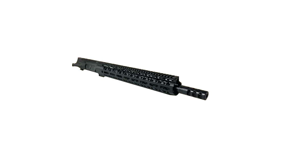 Moriarti Complete Upper Receiver, AR-15, .300 AAC Blackout, 16 inch Barrel, Medium Profile, Pistol Length, 1x7 Twist, 5/8X24 Thread, M-LOK Handguard, Triport, Hardcoat Anodized, Black, MAR-300-16-15-TRI