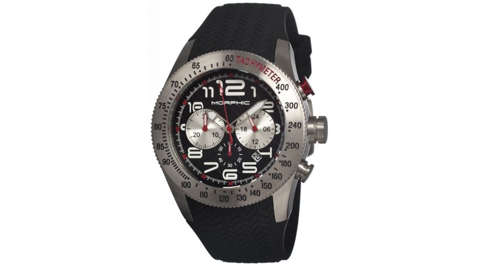 Morphic 0702 M7 Series Mens Watch, Back Dial w/ Black Silicone Band, Stainless Steel Case MPH0702