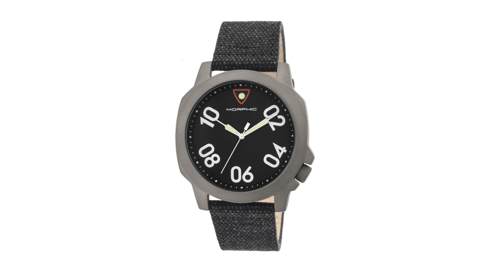 Morphic 4101 M41 Series Mens Watch, Black Dial, 44mm, Gray Case MPH4101