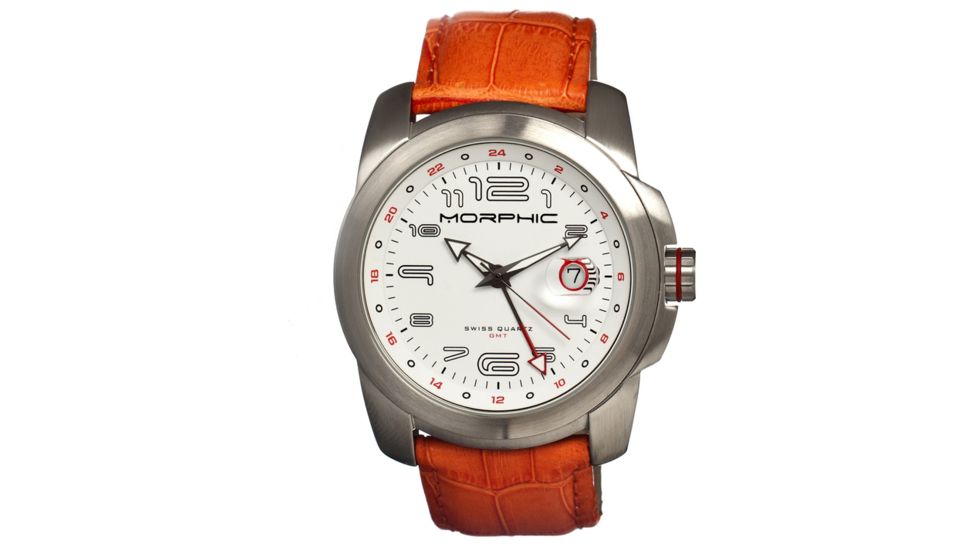 Morphic M14 Series Mens Watch, Orange-Silver-White MPH1404