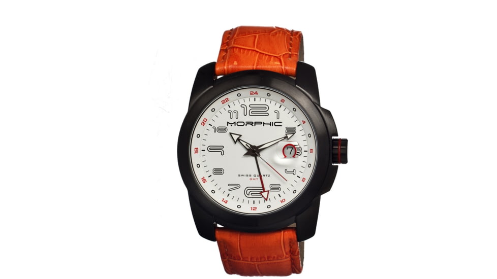 Morphic M14 Series Mens Watch, Black-Orange-White MPH1409