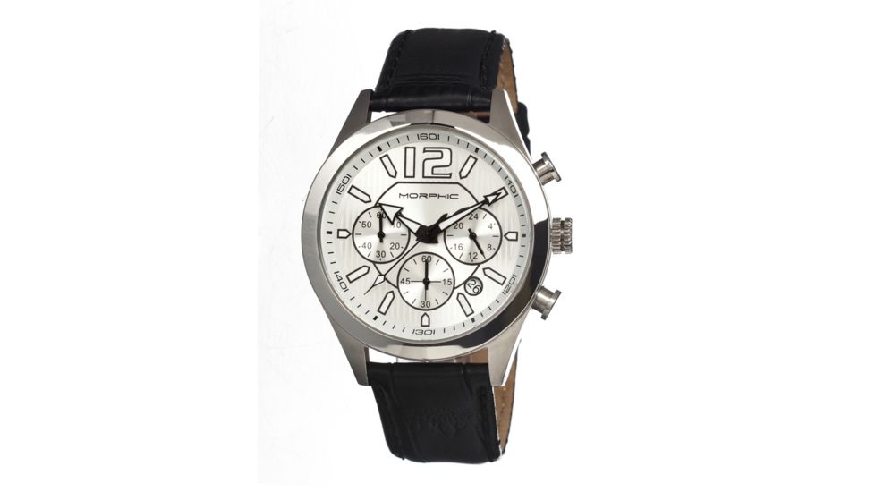 Morphic M15 Series Mens Watch, Black-Silver-White MPH1503