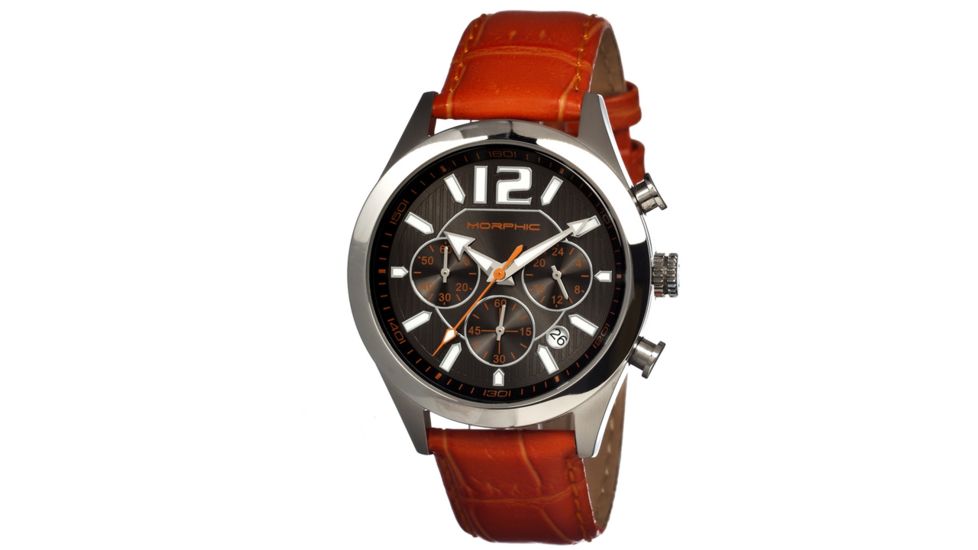 Morphic M15 Series Mens Watch, Orange-Silver-Black MPH1505