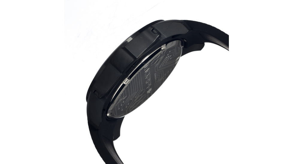 Morphic M21 Series Watch,Black Silicone Band,Red Hand,Black Bezel,White Analog Dial,Strap Buckle MPH2104