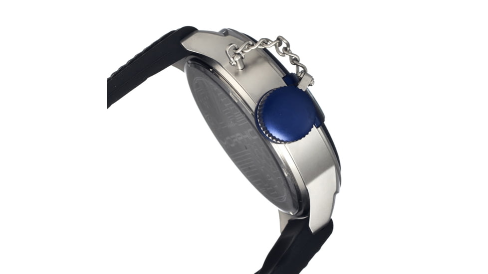 Morphic M24 Series Watch,Black Silicone Band, Blue Bezel,Black Analog Dial,Strap Buckle MPH2405