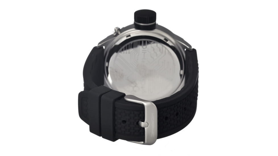 Morphic M24 Series Watch,Black Silicone Band,Silver Hand,Black Bezel,Black Analog Dial,Strap Buckle MPH2401