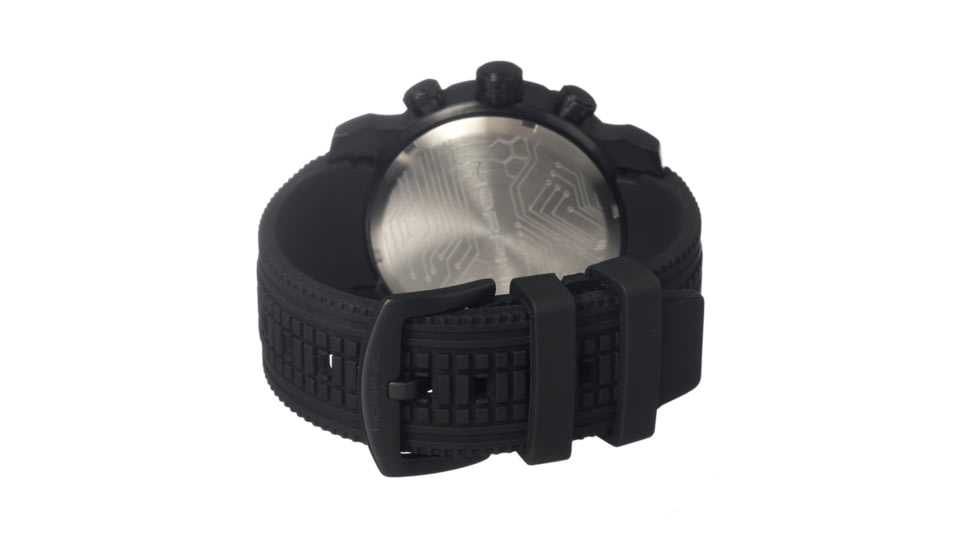 Morphic M26 Series Watch,Black Silicone Band,Red Hand,Black Bezel,White Analog Dial,Strap Buckle MPH2604