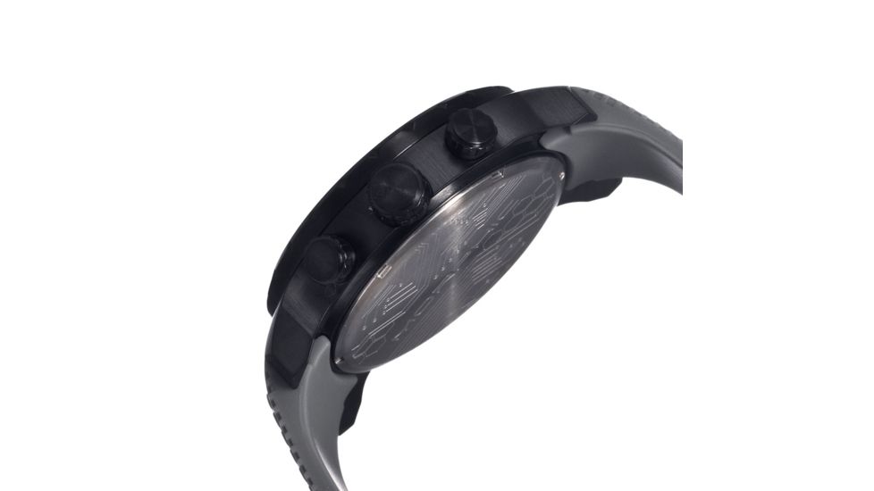 Morphic M26 Series Watch,Grey Silicone Band,Red Hand,Black Bezel,Grey Analog Dial,Strap Buckle MPH2606