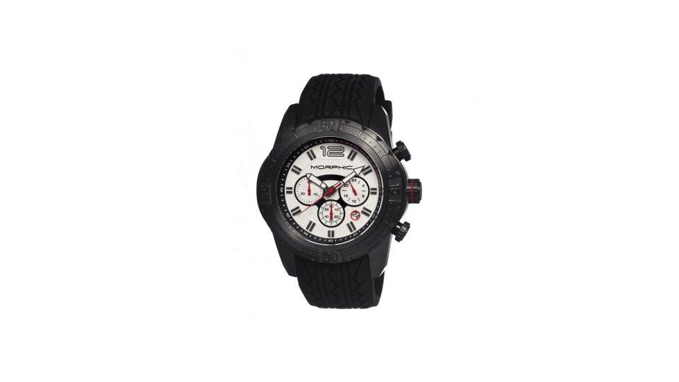 Morphic M27 Chronograph Mens Watch, Silver Dial, 48mm Case Diameter MPH2704