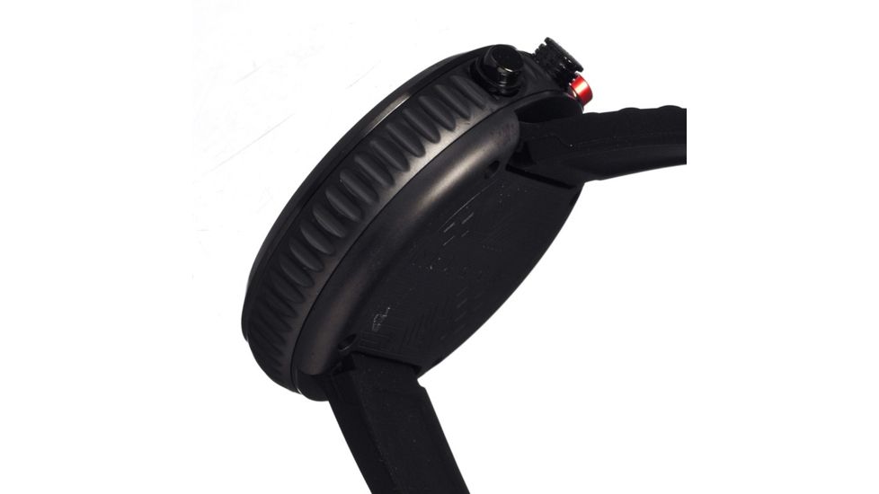 Morphic M29 Series Watch,Black Silicone Band,Red Hand,Black Bezel,Black Analog Dial,Strap Buckle MPH2904