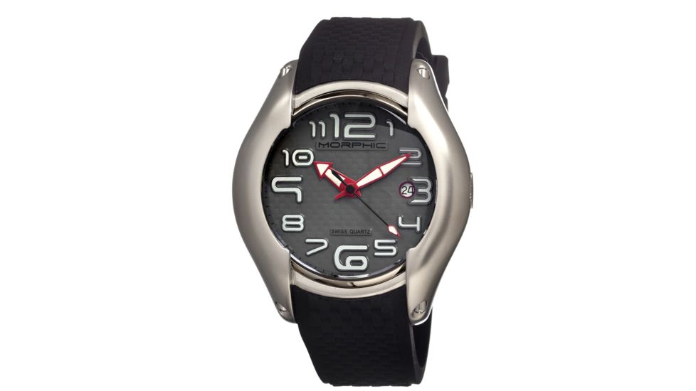 Morphic M3 Series Mens Watch, Black-Grey-Red MPH0302