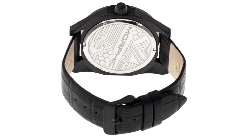 Morphic M42 Series Men's Watches, Black Case, Black/Rose Dial MPH4206