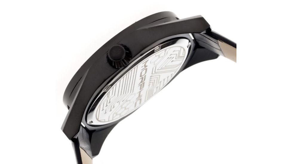 Morphic M42 Series Men's Watches, Black Case, Black/Rose Dial MPH4206
