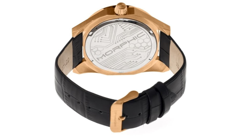 Morphic M42 Series Men's Watches, Rose Gold Case, Black Dial MPH4204