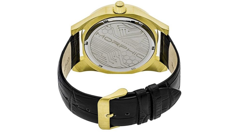 Morphic M46 Series Men's Watches, Gold Case, Black Dial MPH4606