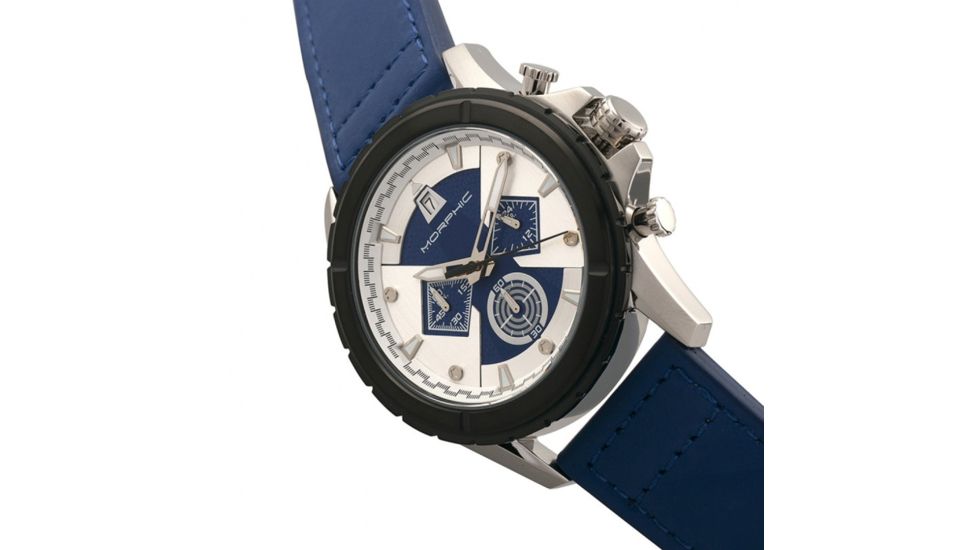 Morphic M57 Series Mens Watch, Silver / Blue MPH5702