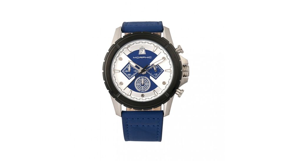 Morphic M57 Series Mens Watch, Silver / Blue MPH5702