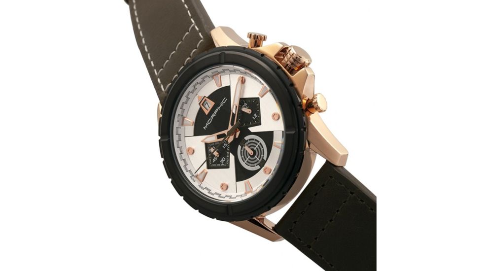 Morphic M57 Series Mens Watch, Silver / Olive MPH5706
