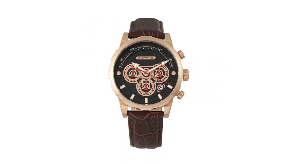 Morphic M60 Series Mens Watch, Black / Brown MPH6004