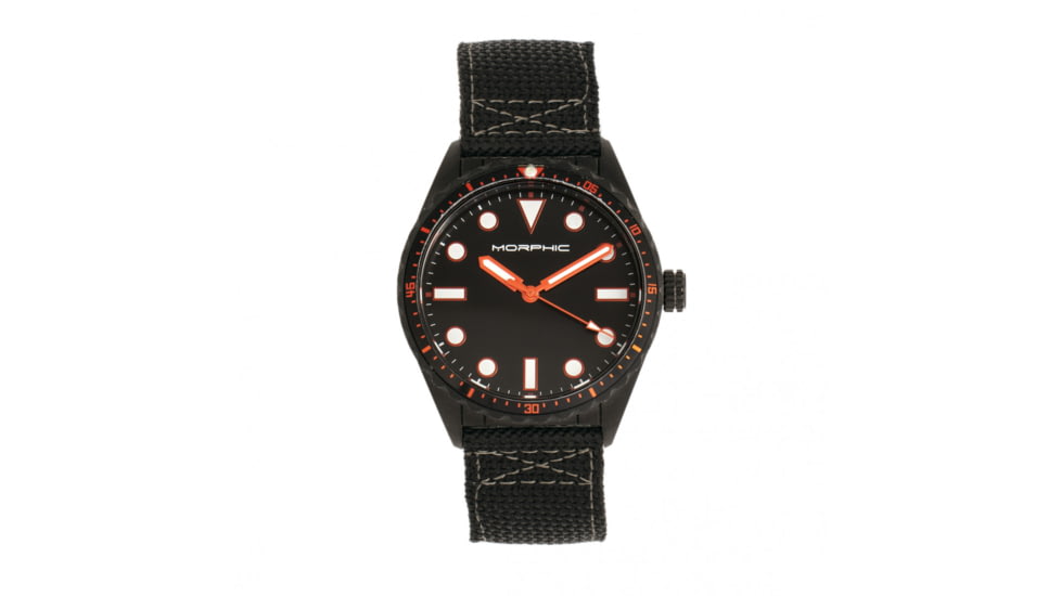 Morphic M69 Series Canvas-Band Watch, Black, One Size, MPH6905