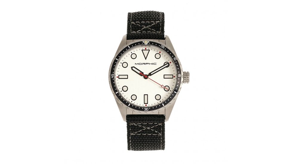 Morphic M69 Series Canvas-Band Watch, Silver, One Size, MPH6901
