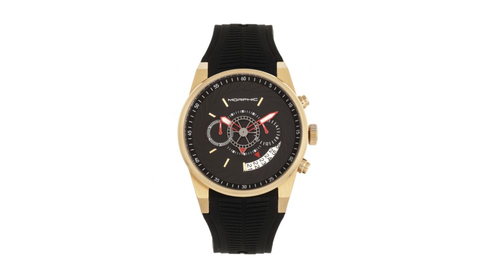 Morphic M72 Series Strap Watch, Black/Gold, One Size, MPH7203