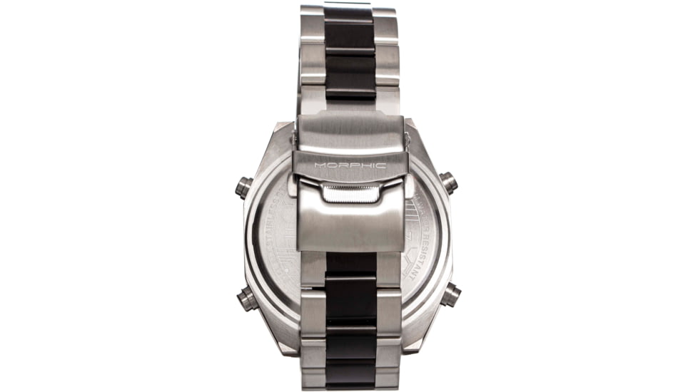Morphic M76 Series Drum-Roll Bracelet Watch, Silver/Black, One Size, MPH7607