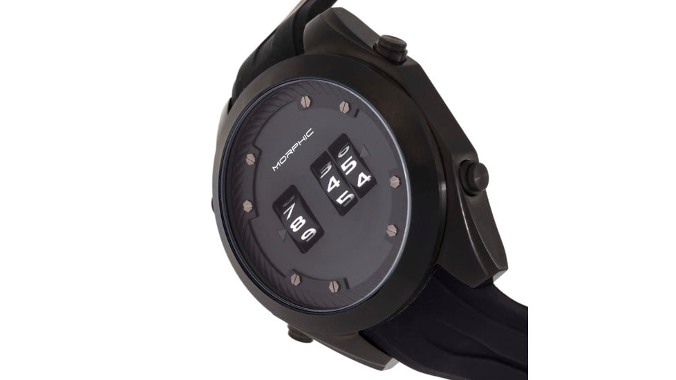 Morphic M76 Series Drum-Roll Strap Watch, Black, One Size, MPH7606