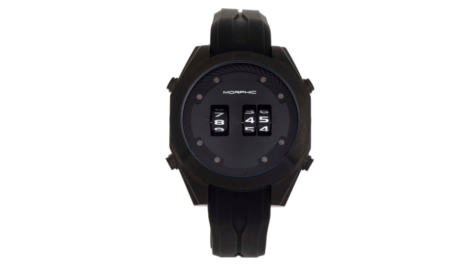 Morphic M76 Series Drum-Roll Strap Watch, Black, One Size, MPH7606
