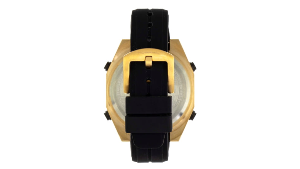 Morphic M76 Series Drum-Roll Strap Watch, Gold/Black, One Size, MPH7602