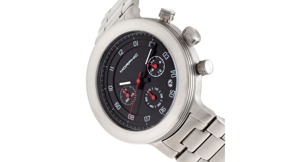 Morphic M78 Series Chronograph Bracelet Watch, Silver/Black, One Size, MPH7802