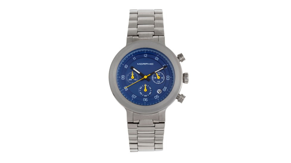 Morphic M78 Series Chronograph Bracelet Watch, Silver/Blue, One Size, MPH7804