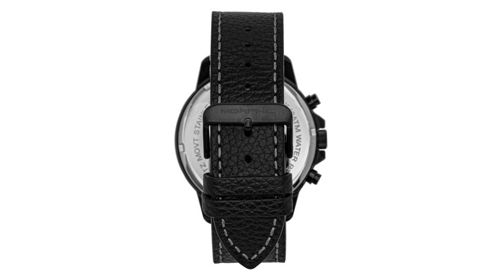 Morphic M86 Series Chronograph Leather-Band Watch, Black, One Size, MPH8605