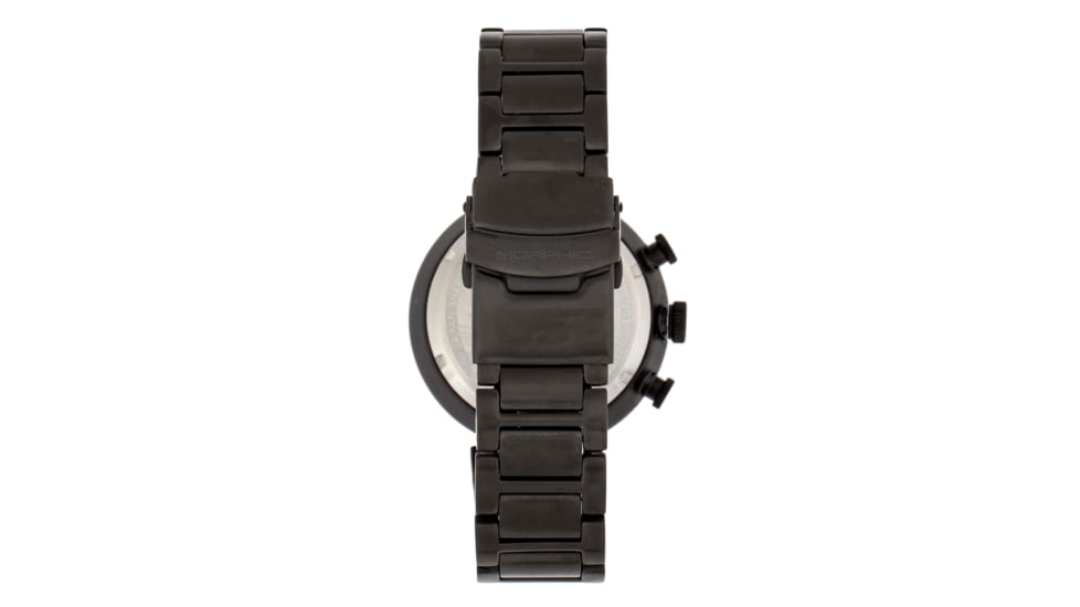 Morphic M87 Series Chronograph Bracelet Watch w/Date, Black, One Size, MPH8706