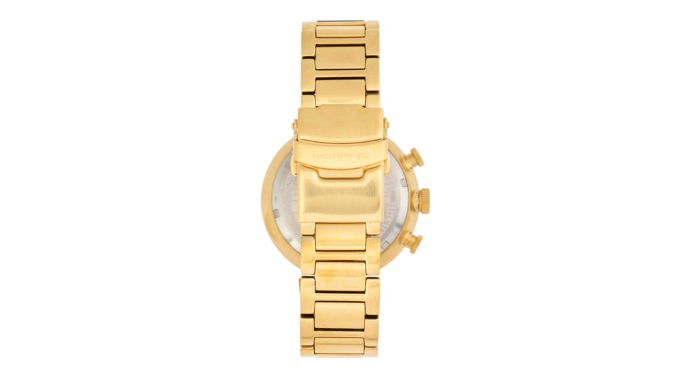 Morphic M87 Series Chronograph Bracelet Watch w/Date, Gold/Black, One Size, MPH8705