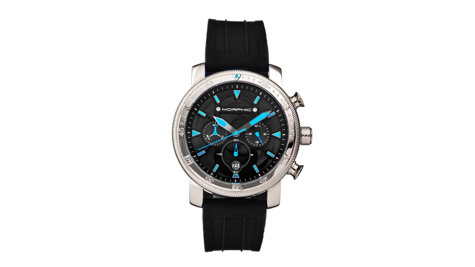 Morphic M90 Series Chronograph Watch w/Date, Black/Blue, One Size, MPH9002