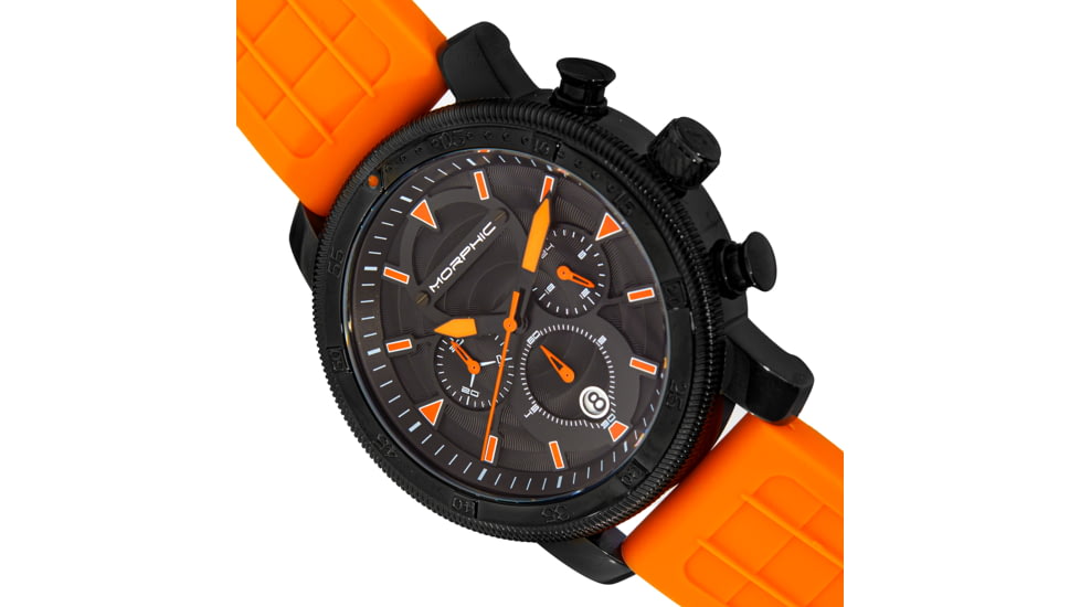 Morphic M90 Series Chronograph Watch w/Date, Orange/Black, One Size, MPH9006