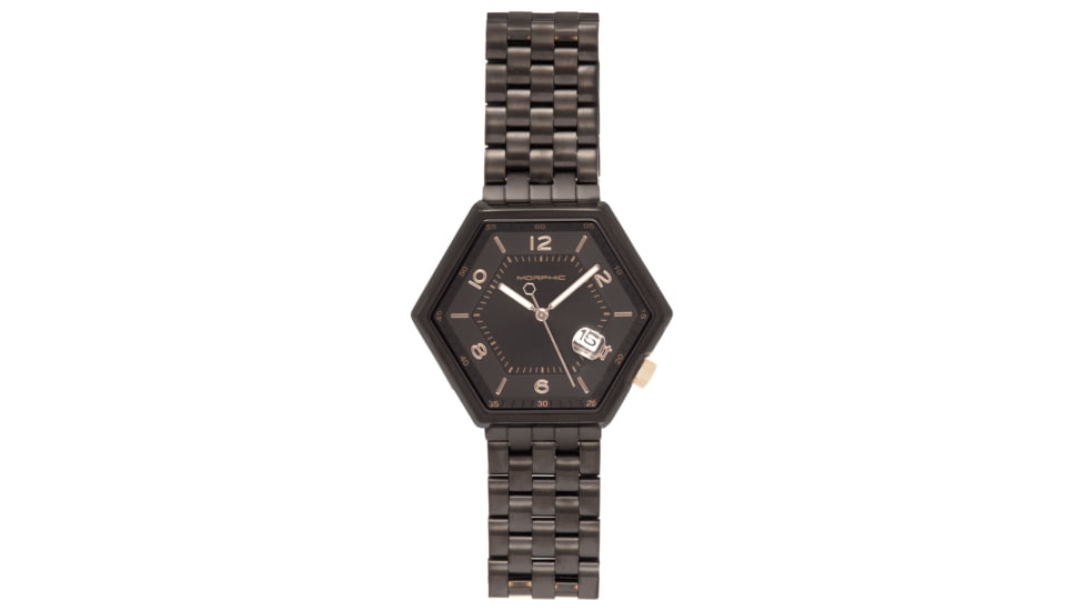 Morphic M96 Series Bracelet Watch w/Date - Mens, Black, One Size, MPH9604