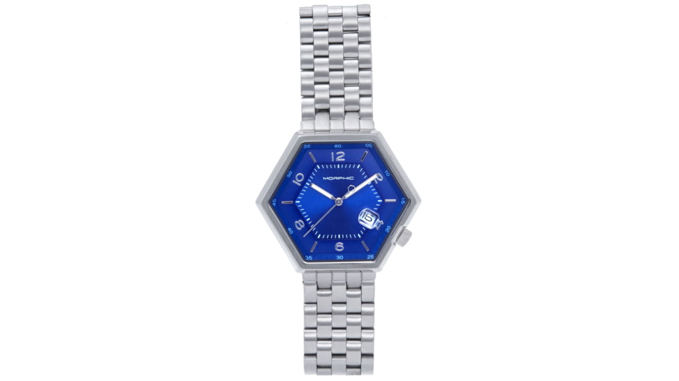 Morphic M96 Series Bracelet Watch w/Date - Mens, Blue/Silver, One Size, MPH9602