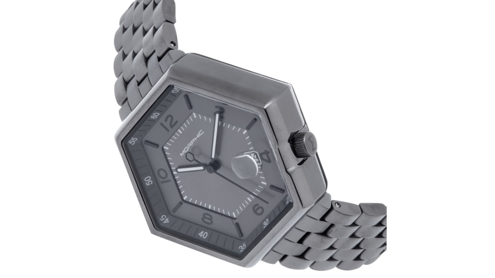 Morphic M96 Series Bracelet Watch w/Date - Mens, Gunmetal, One Size, MPH9605