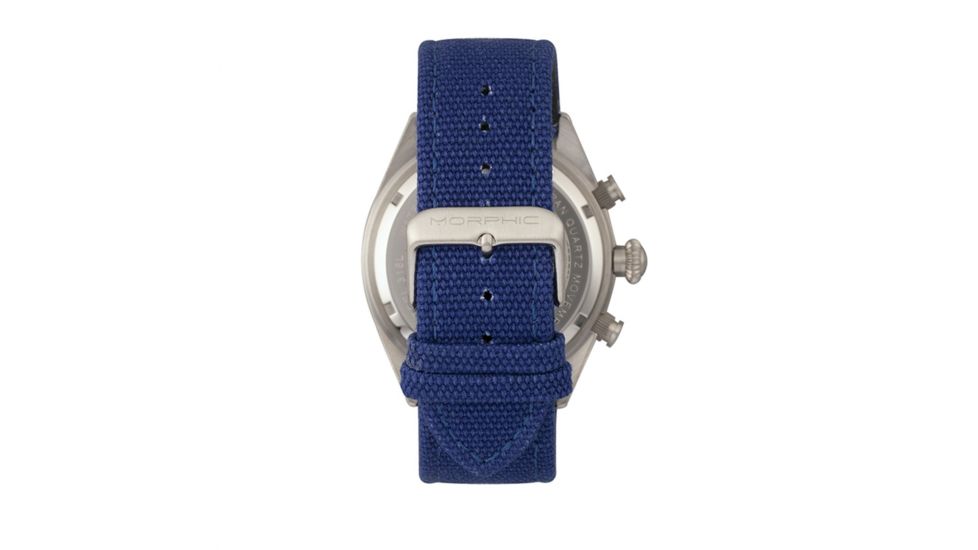 Morphic Mens M53 Series Leather-Band Watch, Blue, MPH5303