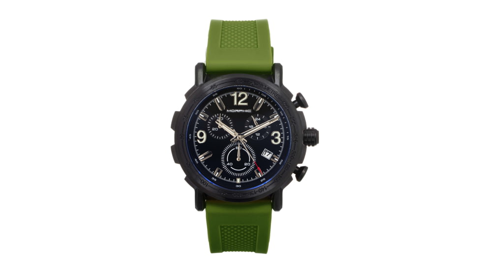 Morphic Morphic M93 Series Chronograph Strap Watch w/Date, Green, One Size, MPH9304