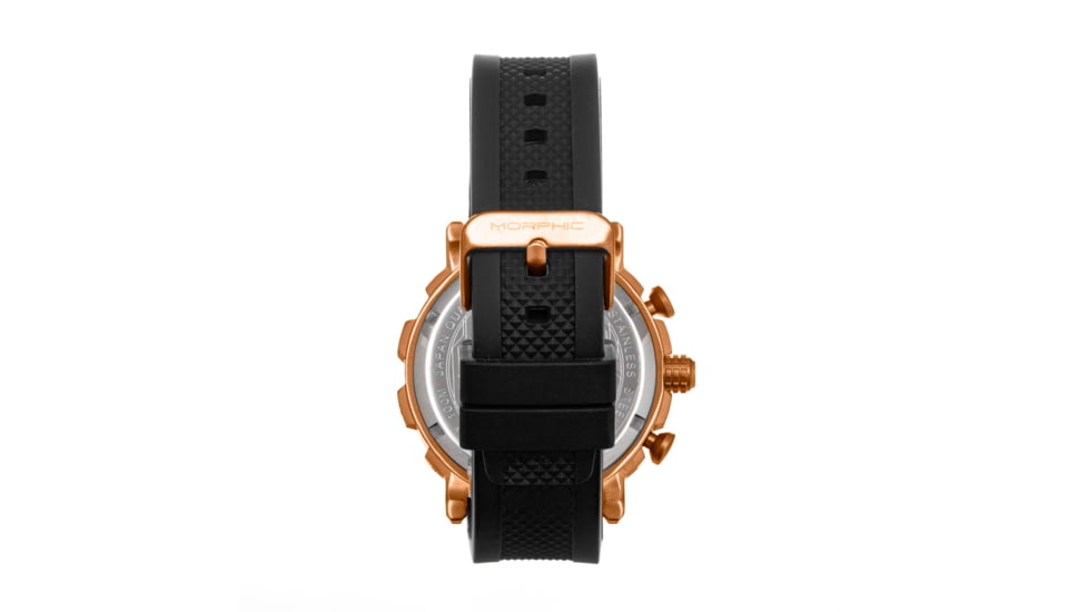 Morphic Morphic M93 Series Chronograph Strap Watch w/Date, Rose Gold/Black, One Size, MPH9303